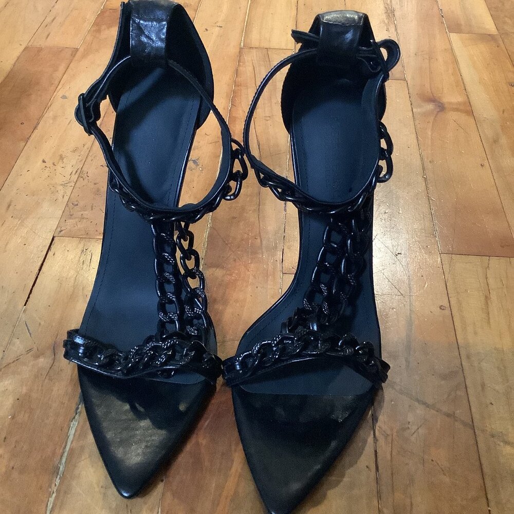 Ibiza Chain High Heels - Black - Size 41